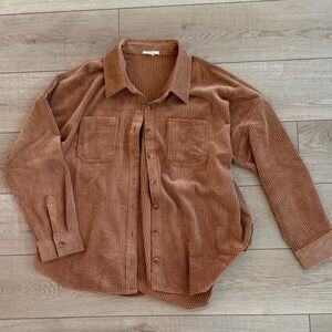 Maurices Brown Corduroy Shacket